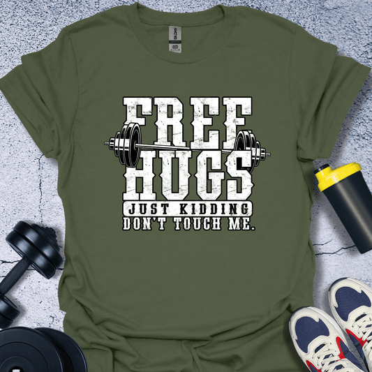 T-Shirt Military Green / S Free Hugs T-Shirt