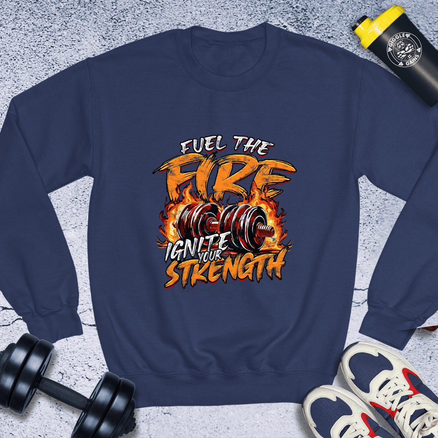 Sweatshirt Navy / S Fuel The Fire Crewneck