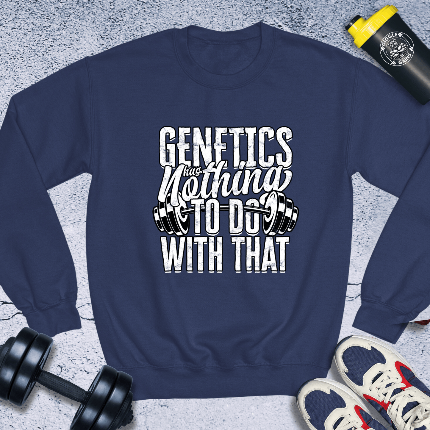 Sweatshirt Navy / S Genetics Nothing To Do With That Crewneck