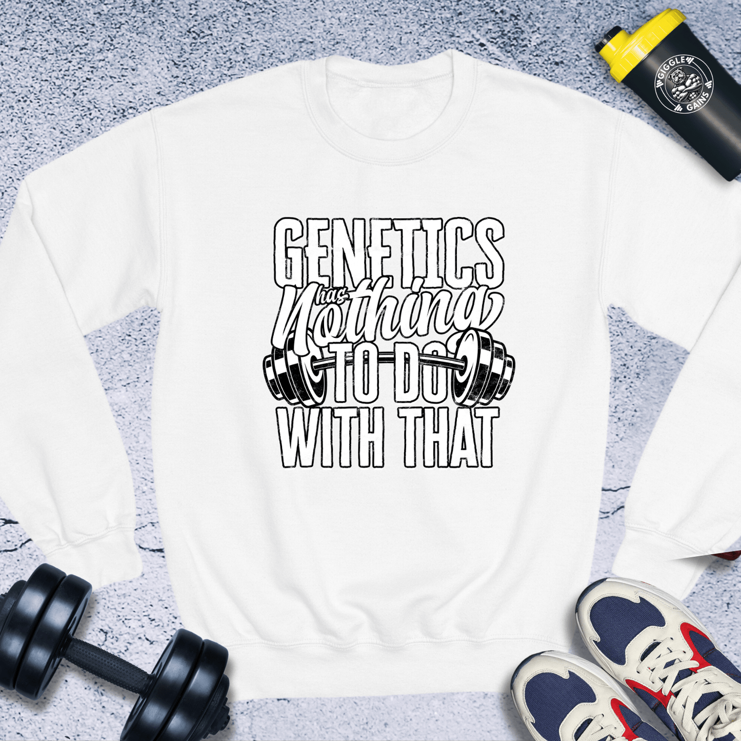 Sweatshirt White / S Genetics Nothing To Do With That Crewneck