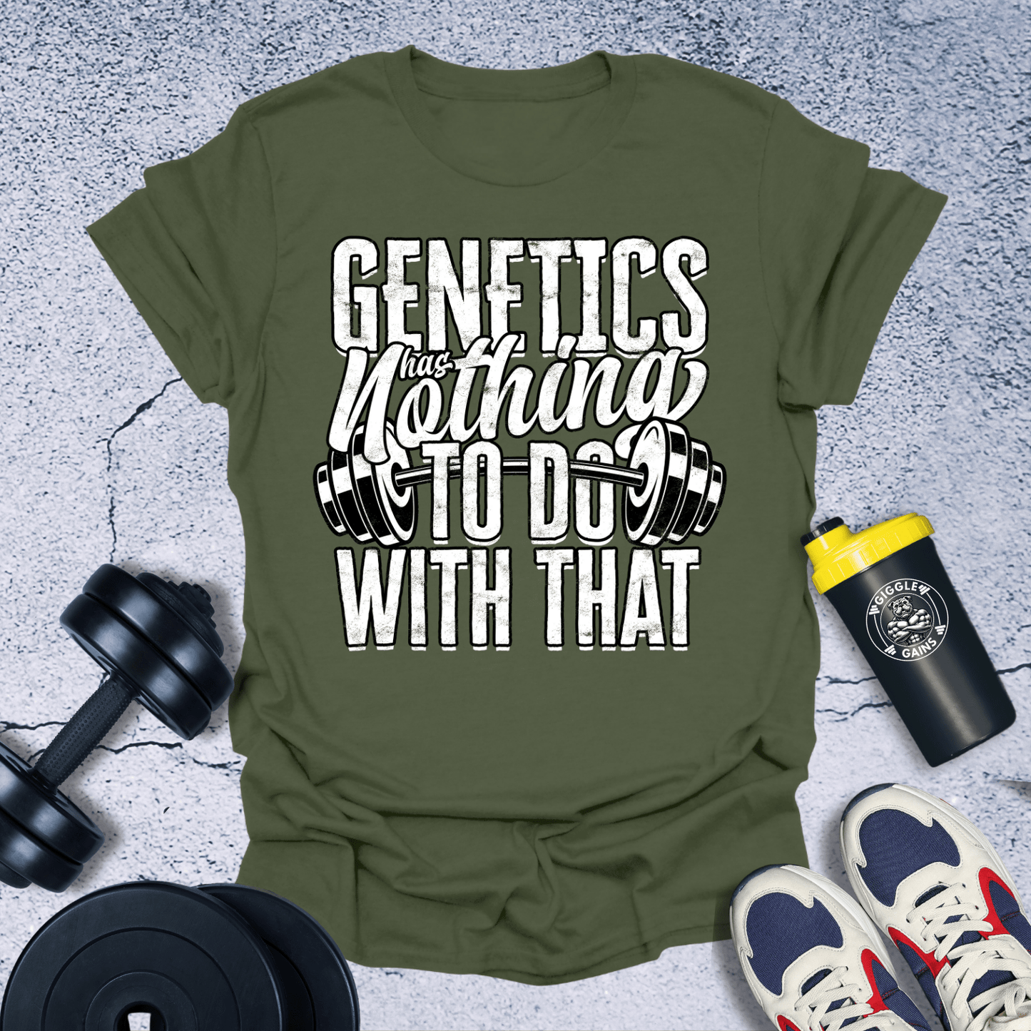 T-Shirt Military Green / S Genetics Nothing To Do With That T-Shirt