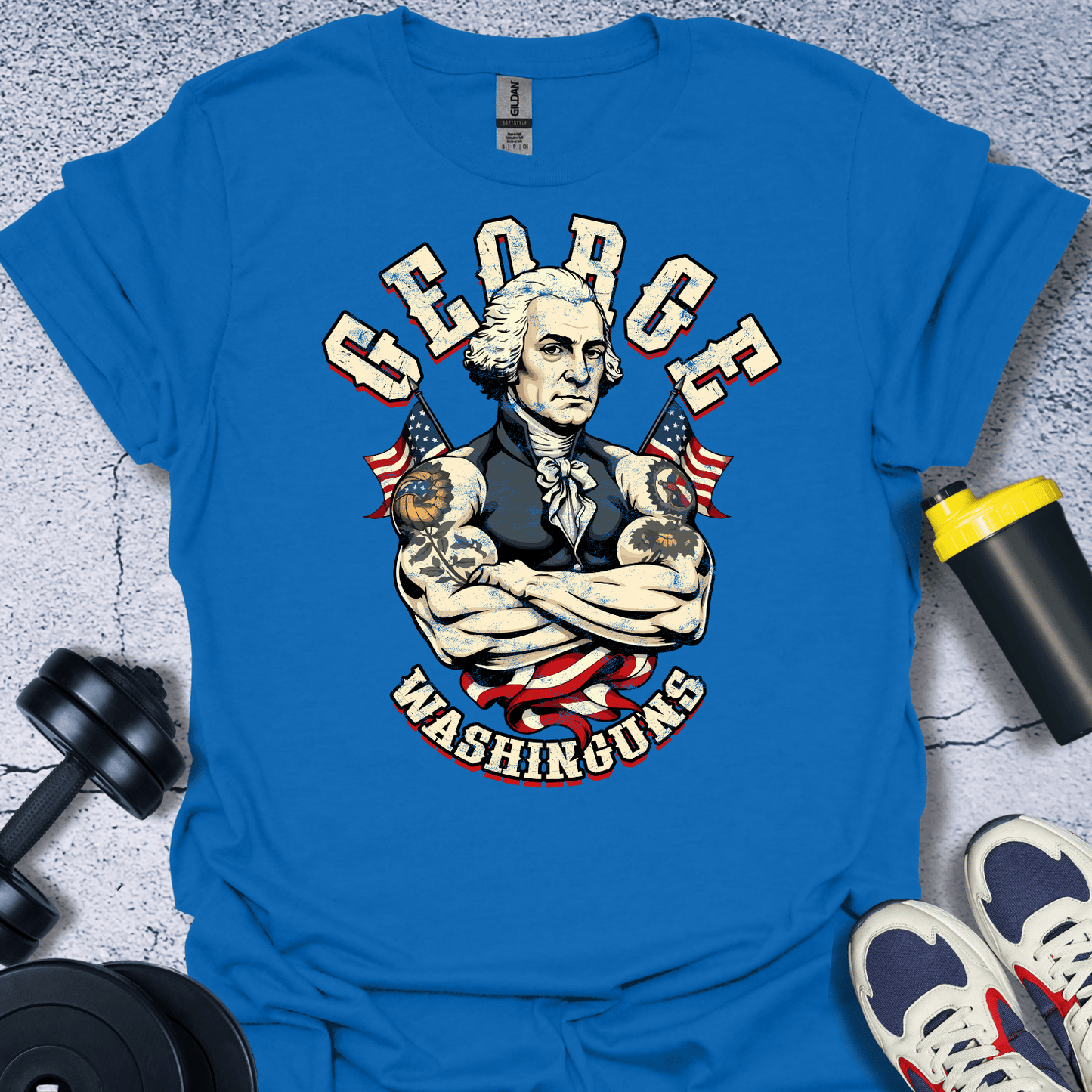 T-Shirt Royal / S George Washinguns US T-Shirt