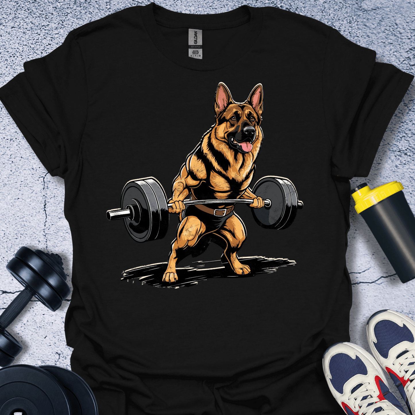 T-Shirt Black / S German Shepherd Lifting T-Shirt