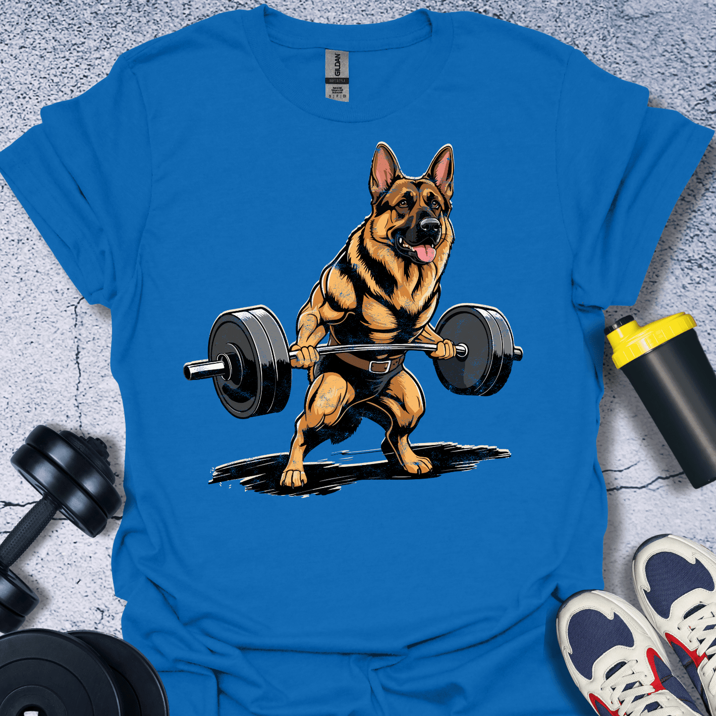 T-Shirt Royal / S German Shepherd Lifting T-Shirt