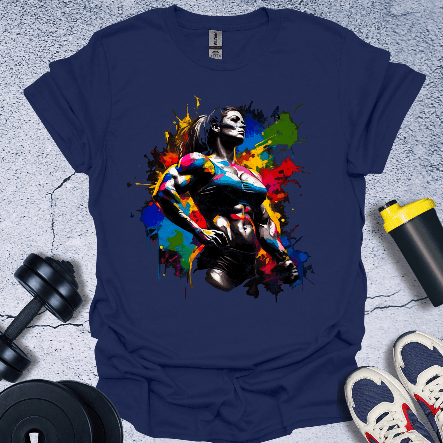 T-Shirt Navy / S Girl Power In Color T-Shirt