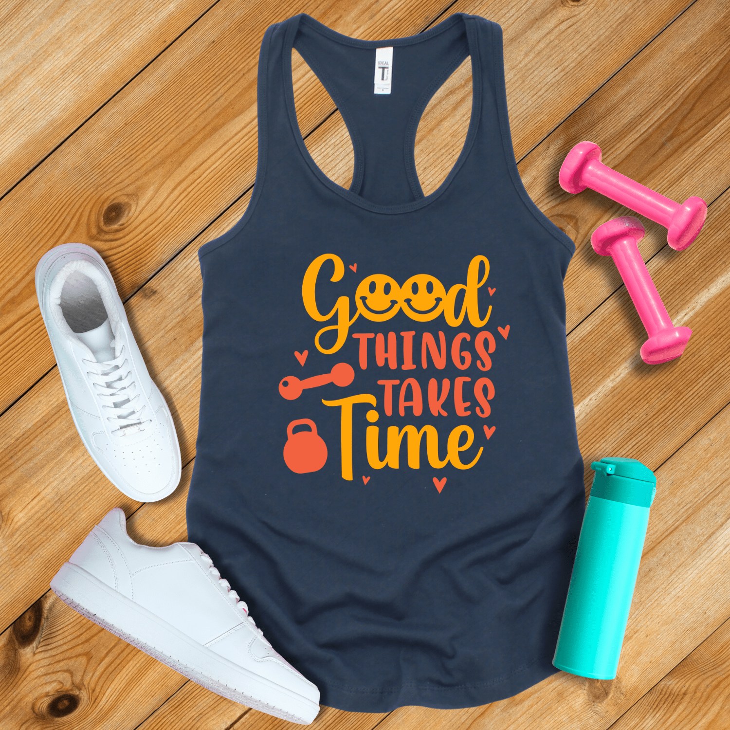 Tank Top Solid Midnight Navy / XS Good Things Takes time Tank Top