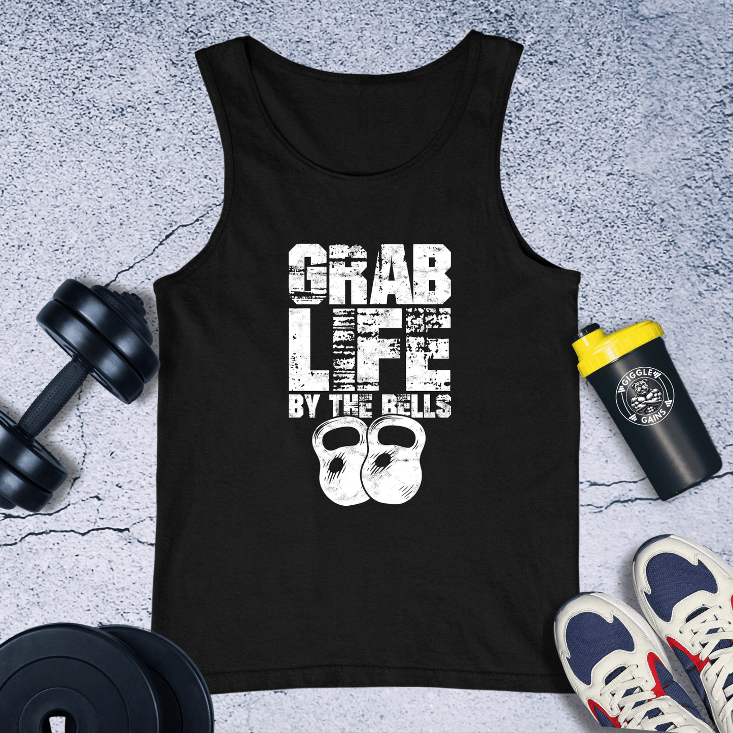 Tank Top Black / XS Grab Life By The Bells Tank Top