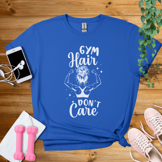 T-Shirt Royal / S Gym Hair Don't Care T-Shirt