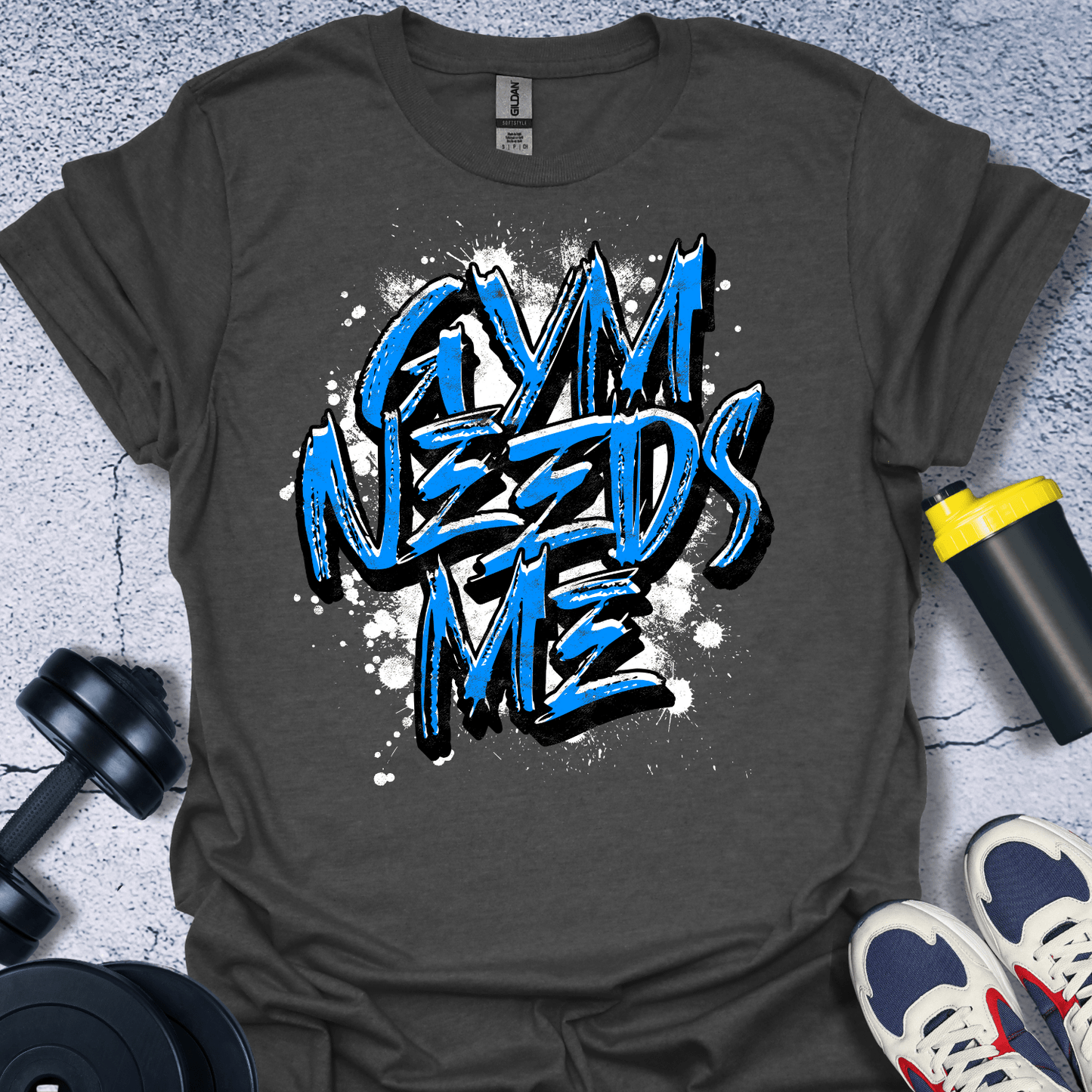 T-Shirt Dark Heather / S Gym Needs Me T-Shirt