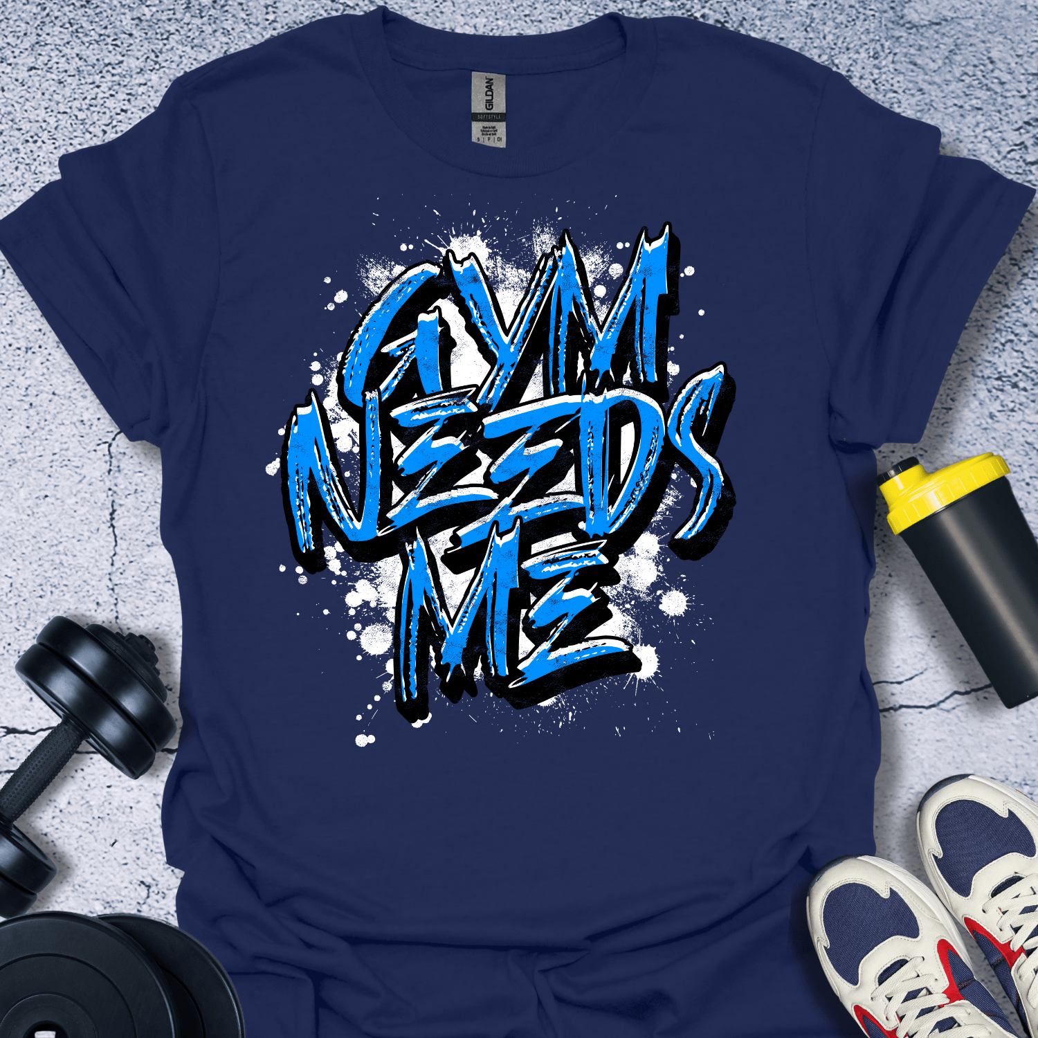 T-Shirt Navy / S Gym Needs Me T-Shirt