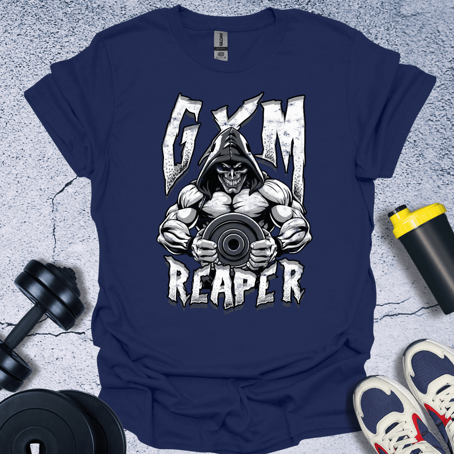 T-Shirt Navy / S Gym Reaper T-Shirt