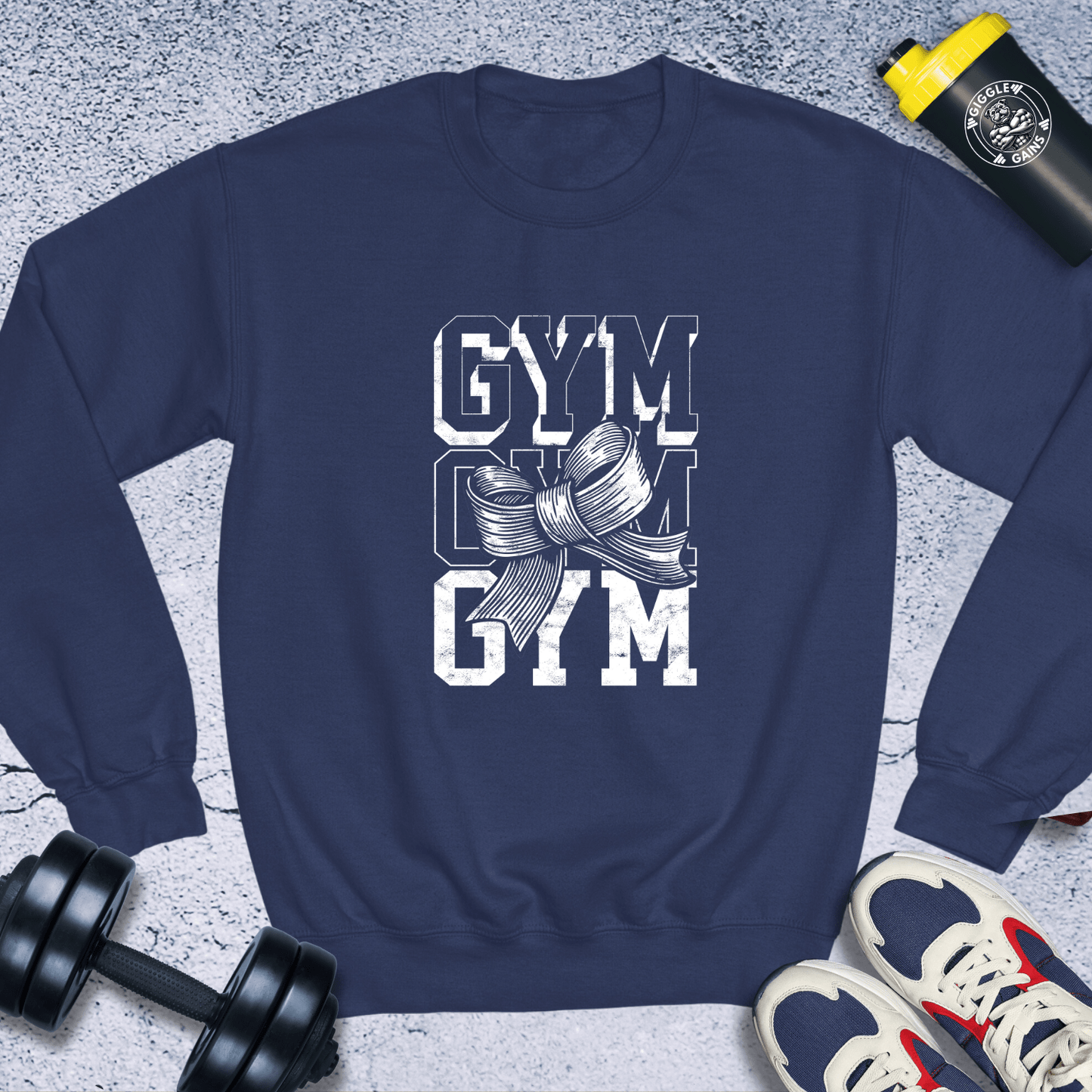 Sweatshirt Navy / S Gym Ribbon Crewneck