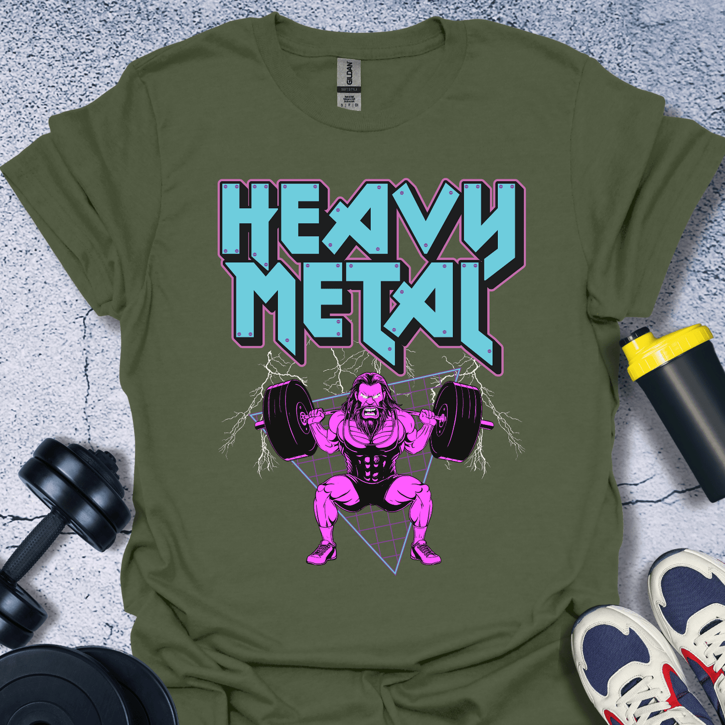 T-Shirt Military Green / S Heavy Metal T-Shirt