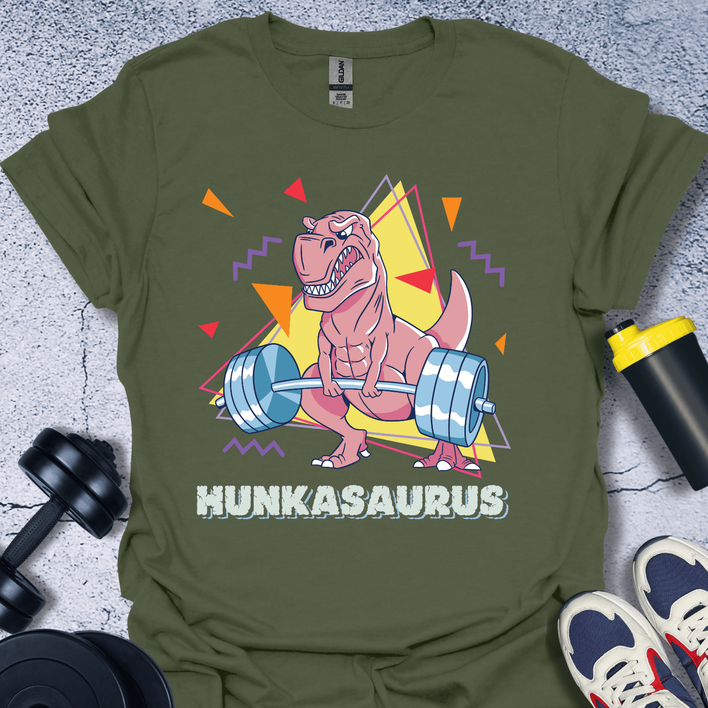 T-Shirt Military Green / S Hunkasaurus T-Shirt