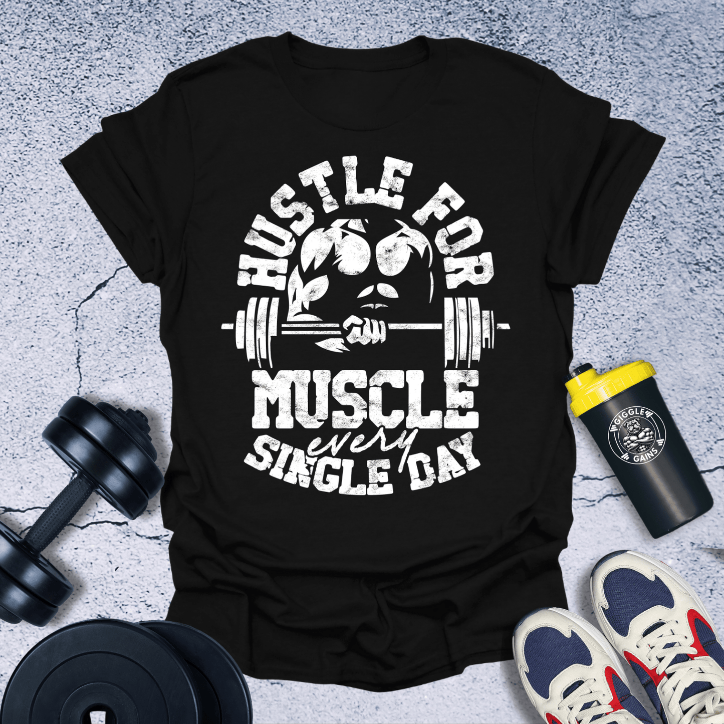 T-Shirt Black / S Hustle for Muscle T-Shirt