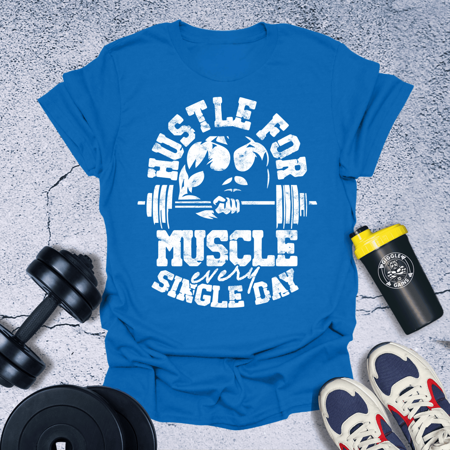 T-Shirt Royal / S Hustle for Muscle T-Shirt