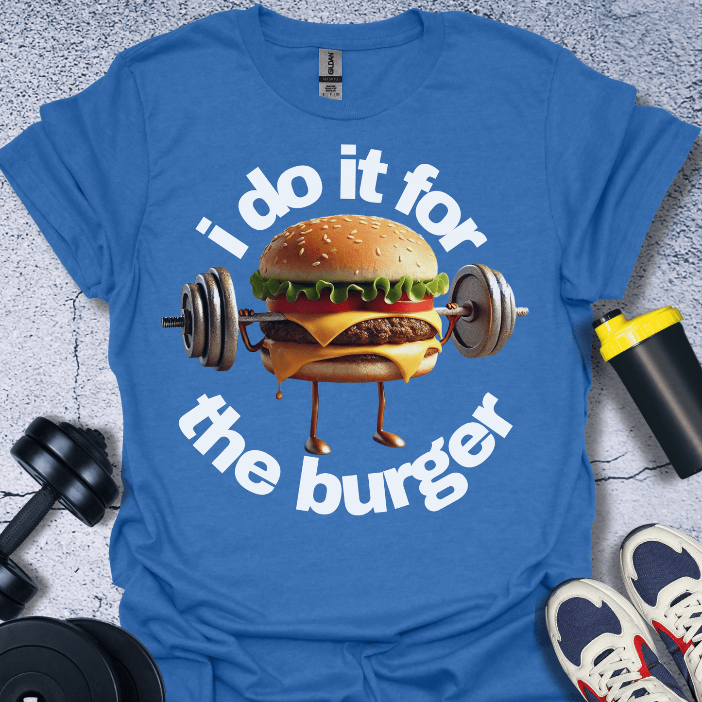 T-Shirt Heather Royal / S I Do It For The Burger T-Shirt