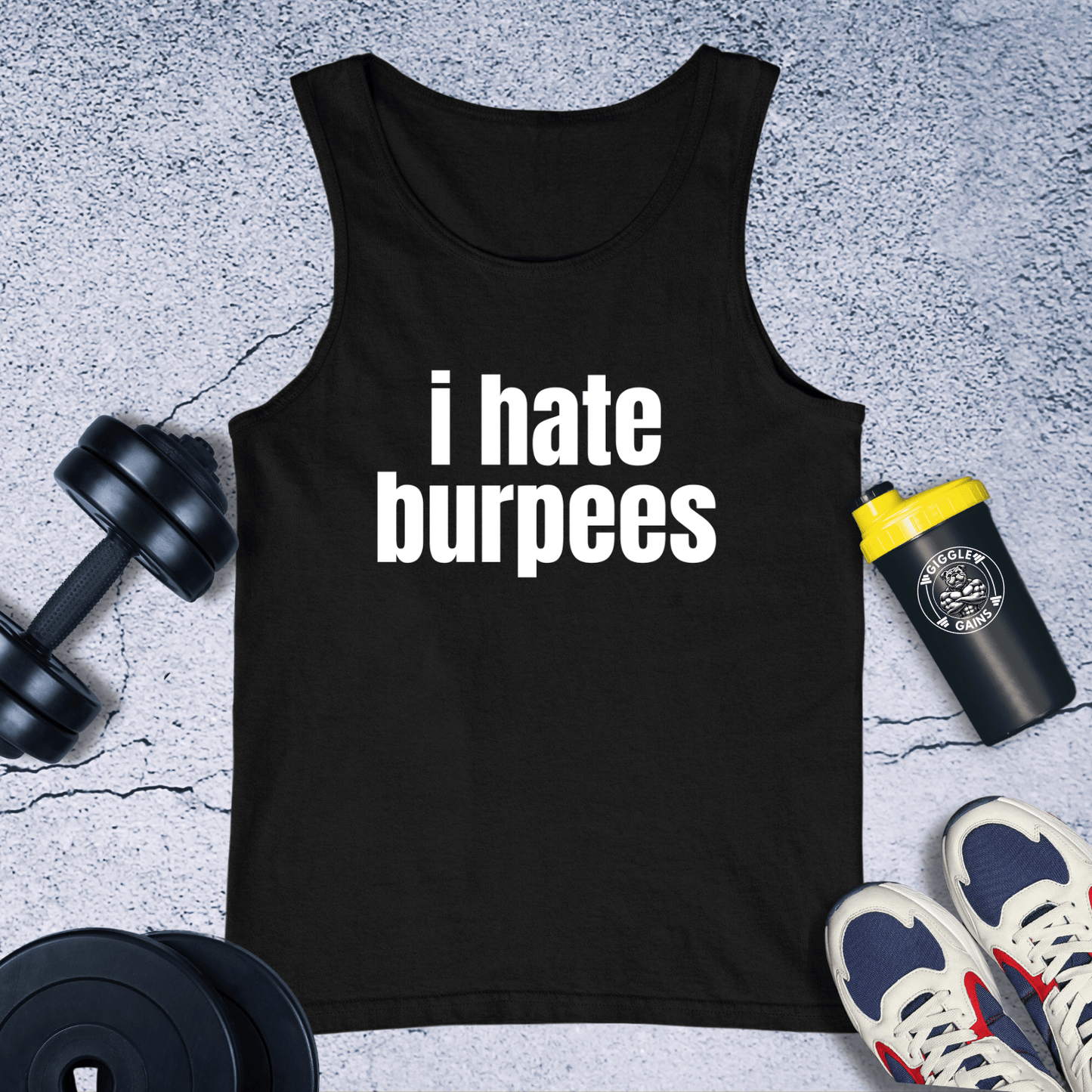 Tank Top Black / XS I Hate Burpees Tank Top