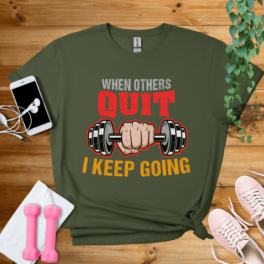 T-Shirt Military Green / S I Keep Going T-Shirt