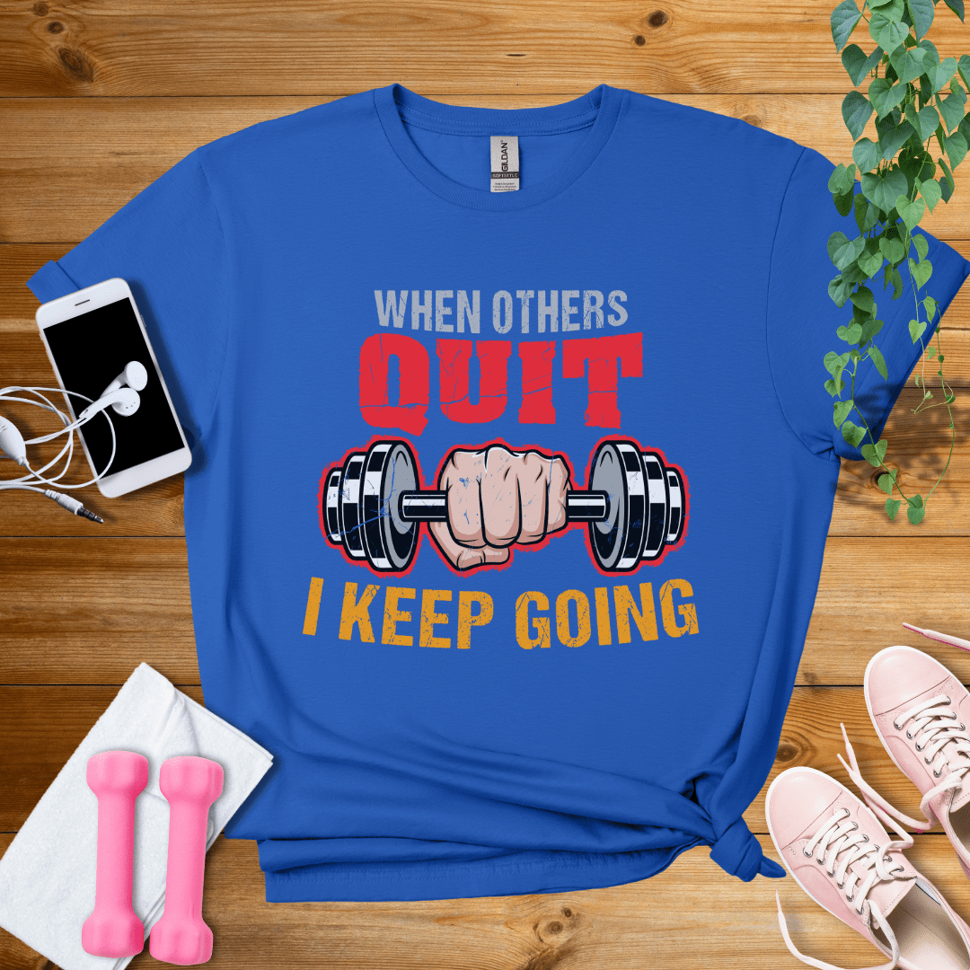 T-Shirt Royal / S I Keep Going T-Shirt