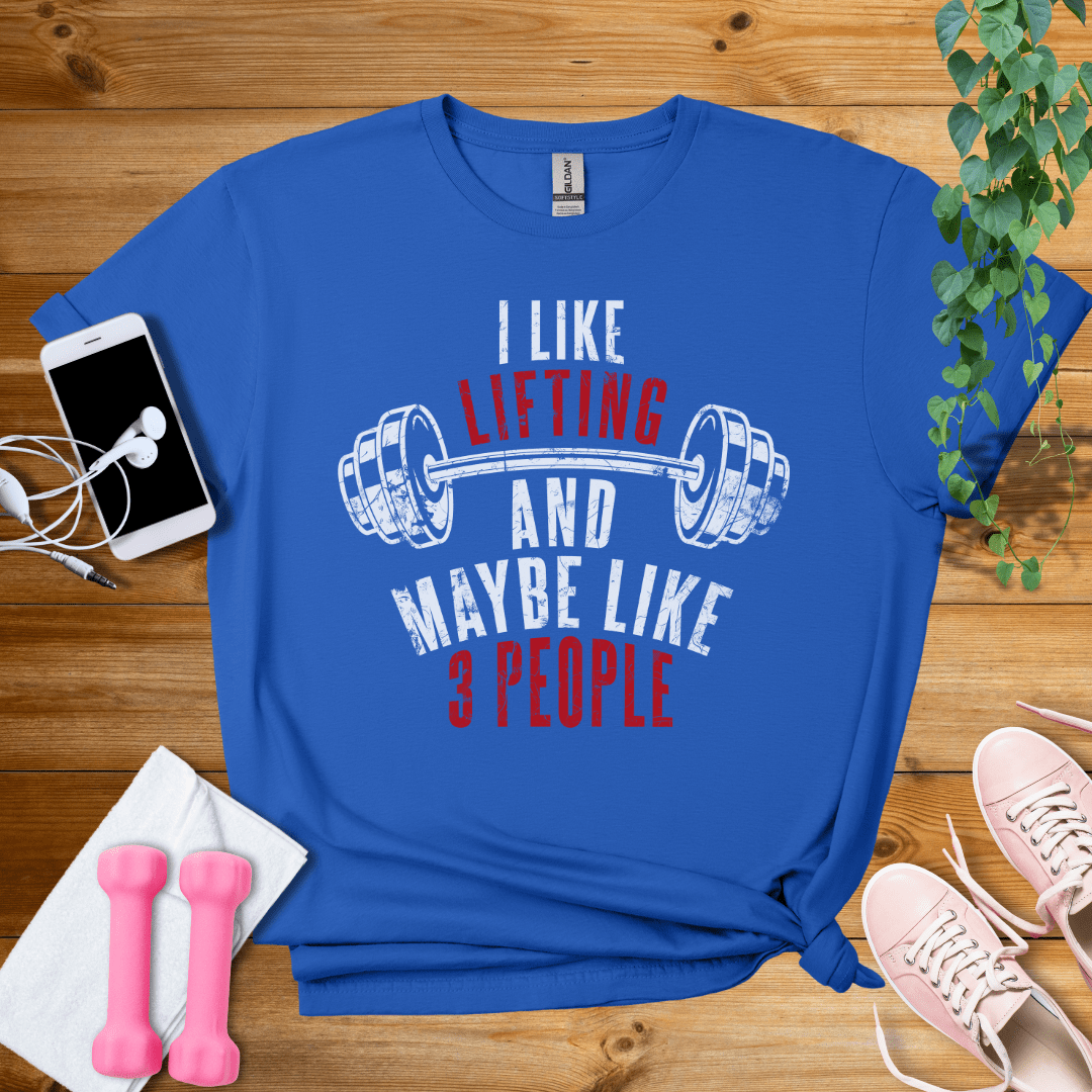 T-Shirt Royal / S I like Lifting T-Shirt