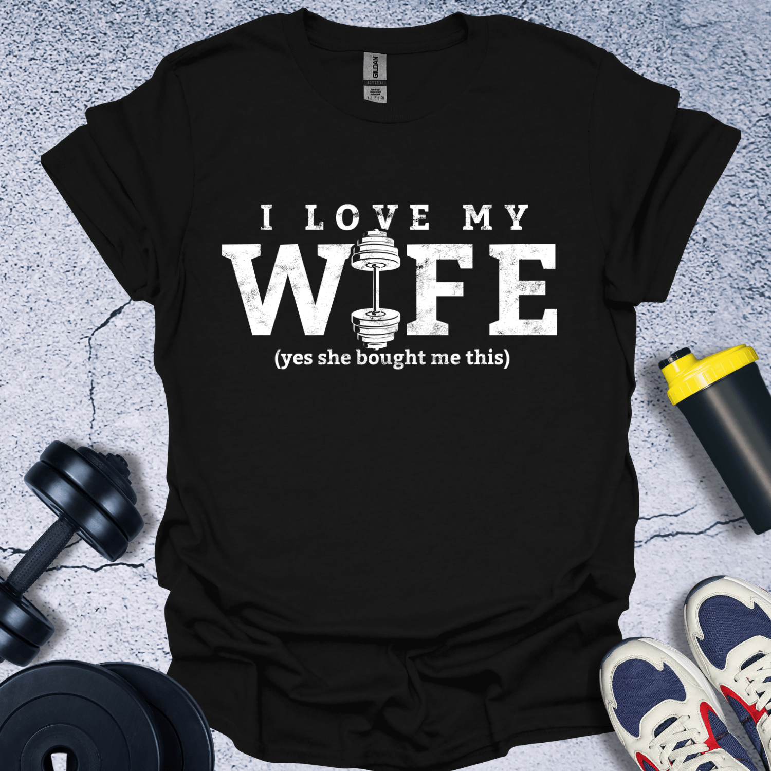 T-Shirt Black / S I Love My Wife T-Shirt