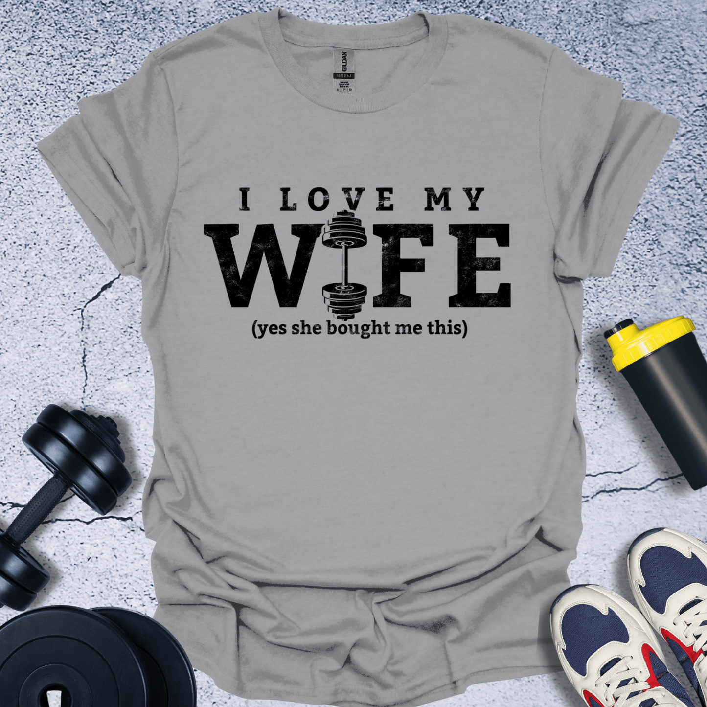 T-Shirt Sport Grey / S I Love My Wife T-Shirt