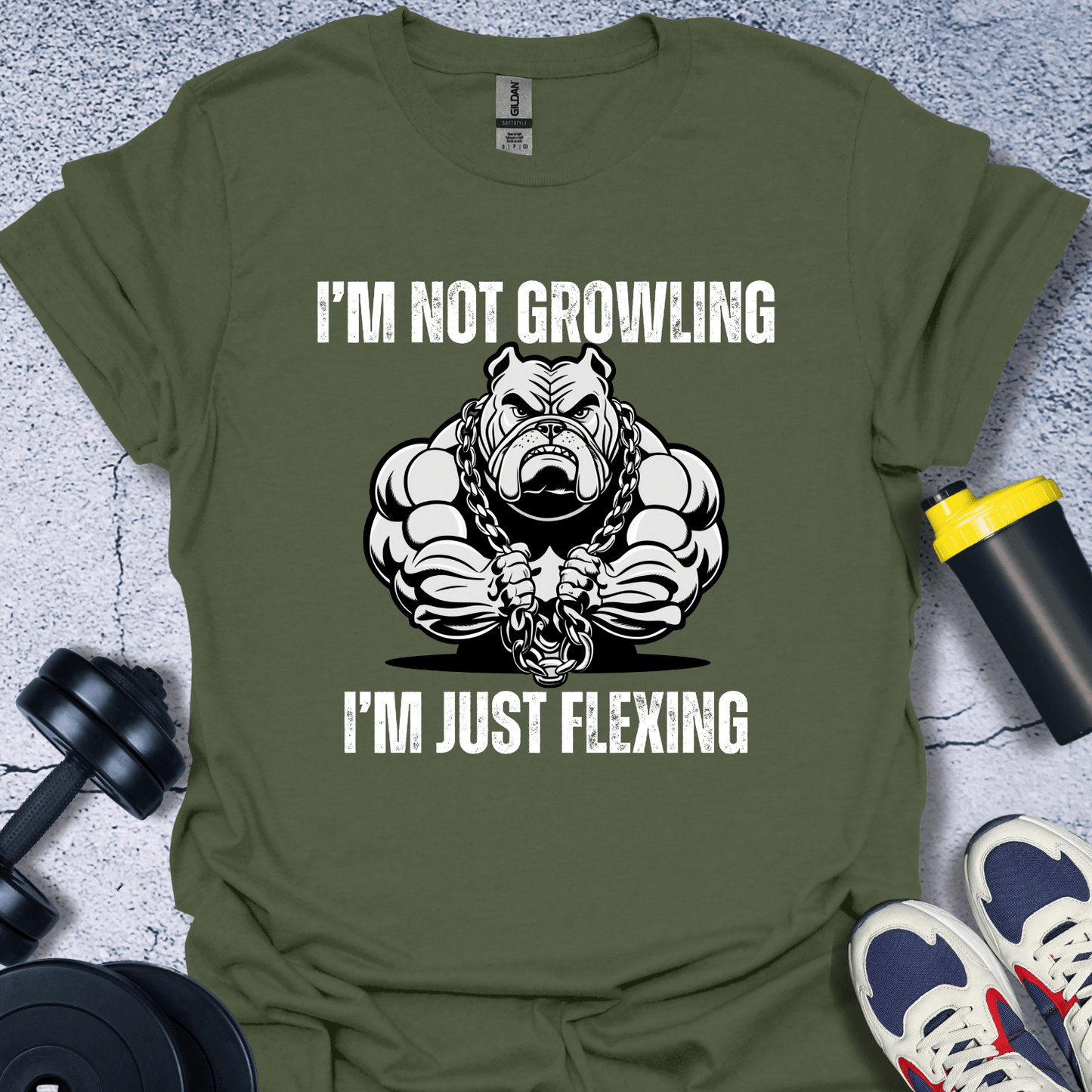 T-Shirt Military Green / S I'm Not Growling T-Shirt