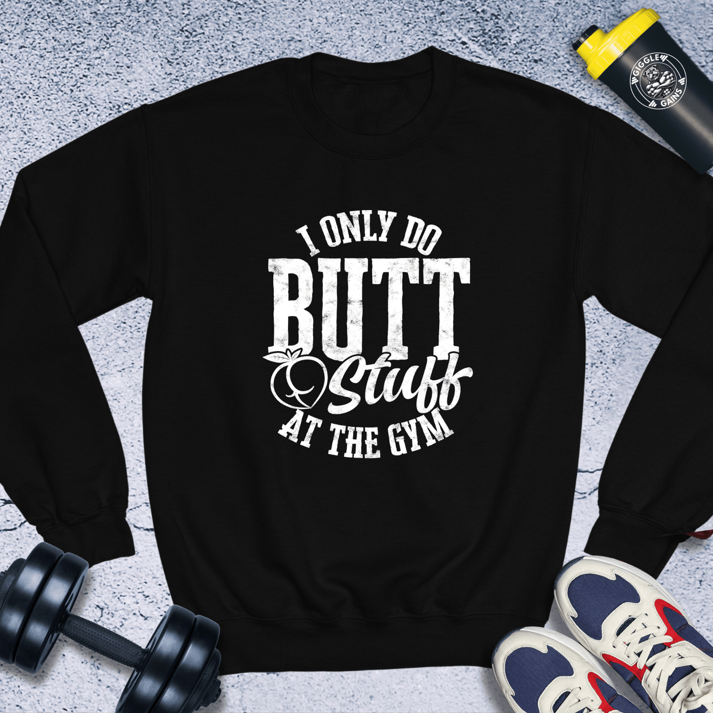 Sweatshirt Black / S I Only Do Butt Stuff Crewneck