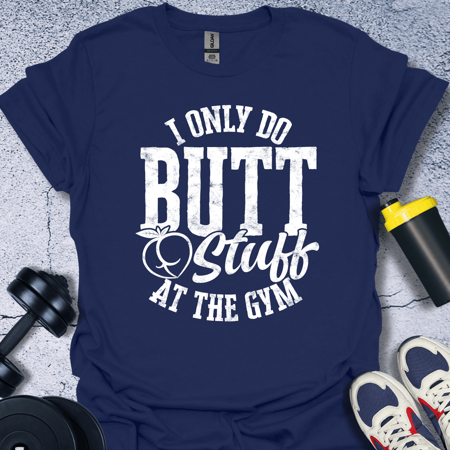 T-Shirt Navy / S I Only Do Butt Stuff T-Shirt