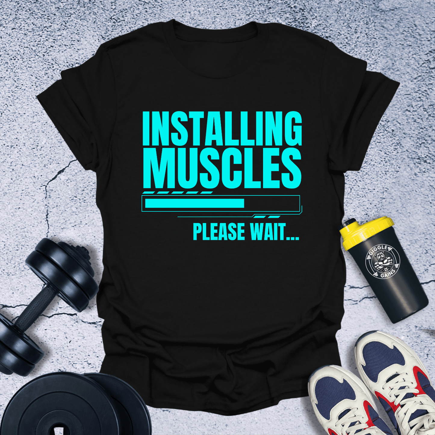 T-Shirt Black / S Installing Muscles T-Shirt