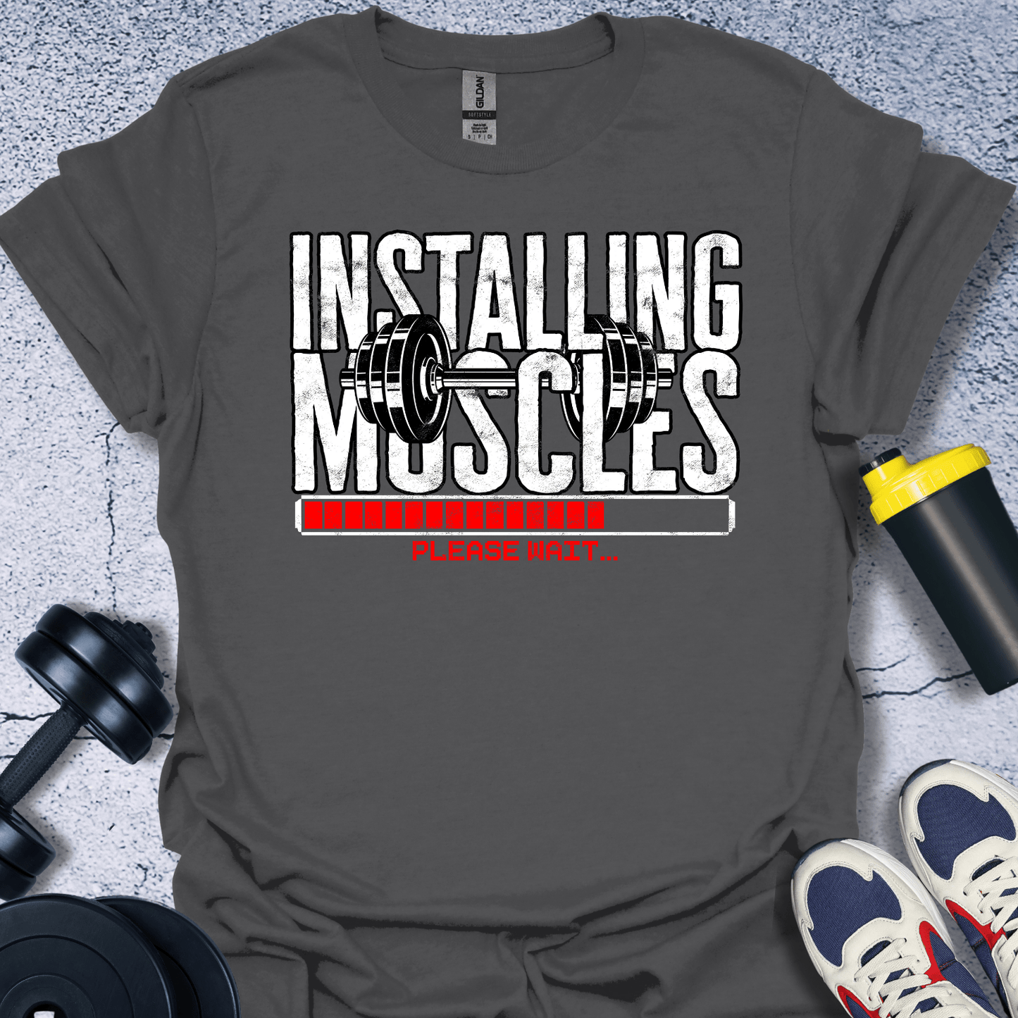 T-Shirt Charcoal / S Installing Muscles T-Shirt