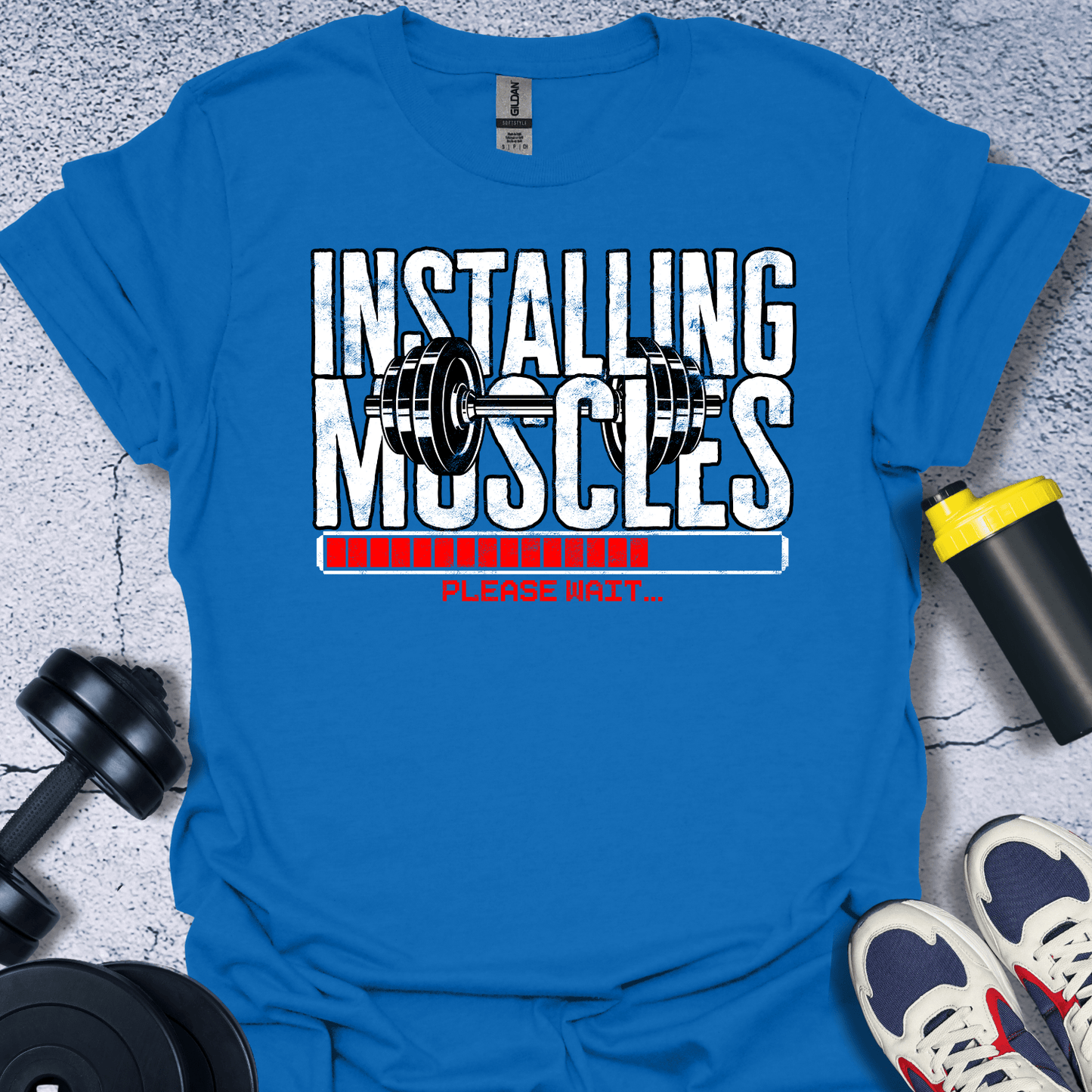 T-Shirt Royal / S Installing Muscles T-Shirt