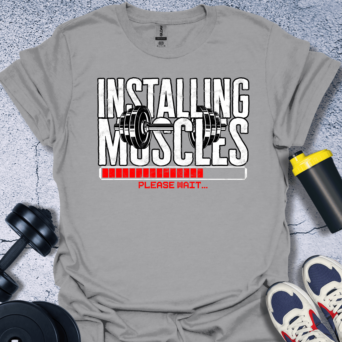 T-Shirt Sport Grey / S Installing Muscles T-Shirt