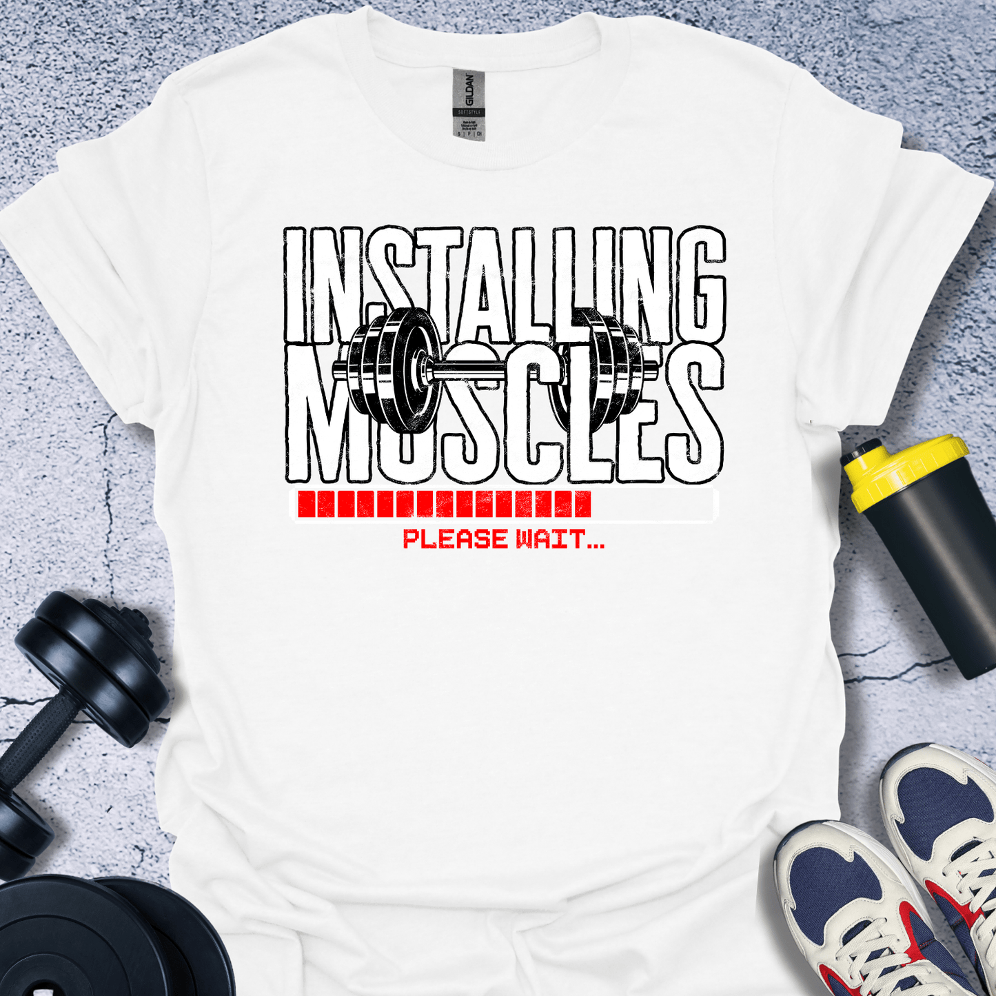 T-Shirt White / S Installing Muscles T-Shirt