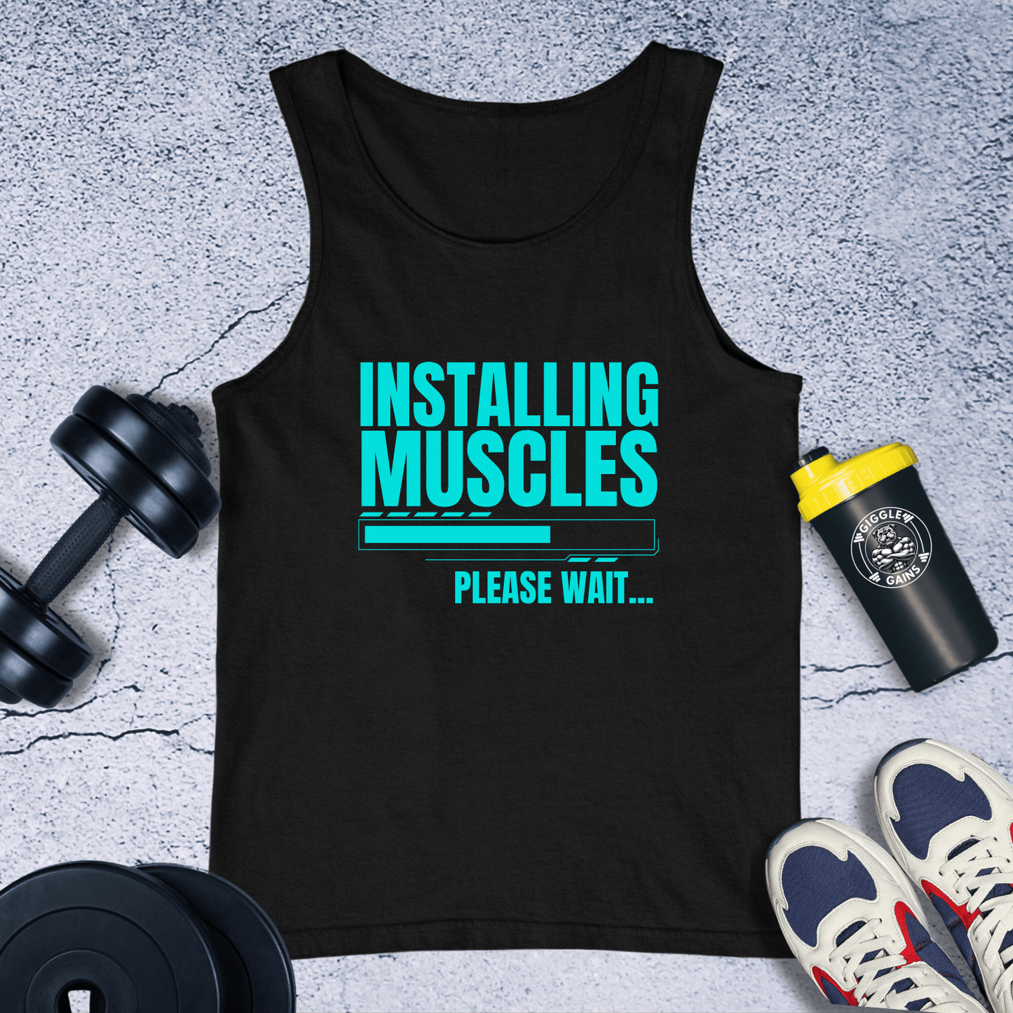 Tank Top Black / XS Installing Muscles Tank Top