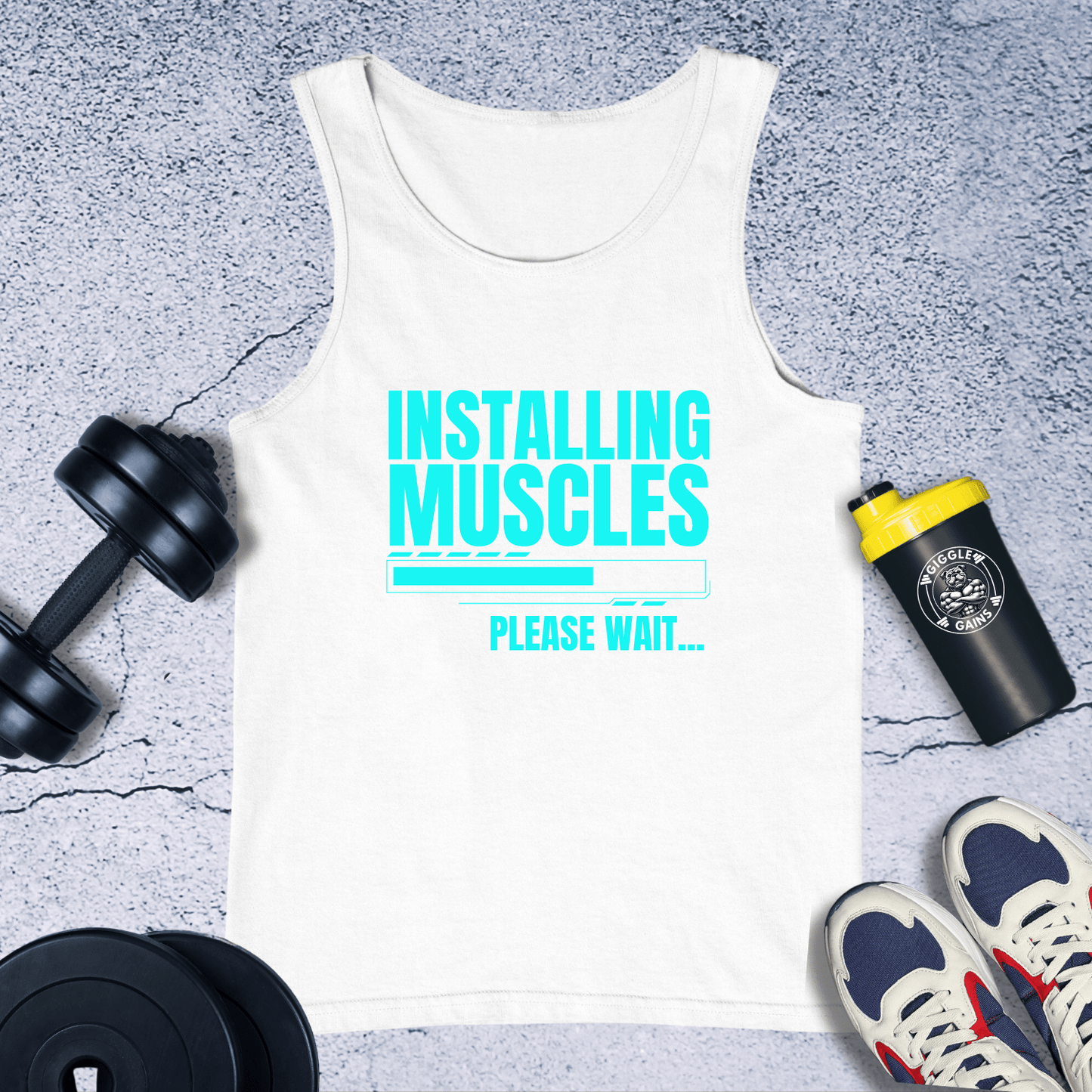 Tank Top White / XS Installing Muscles Tank Top