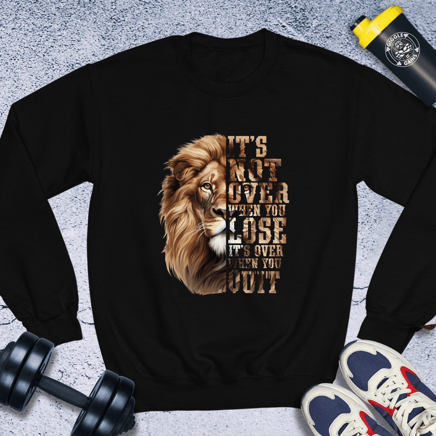 Sweatshirt Black / S It's Not Over Crewneck