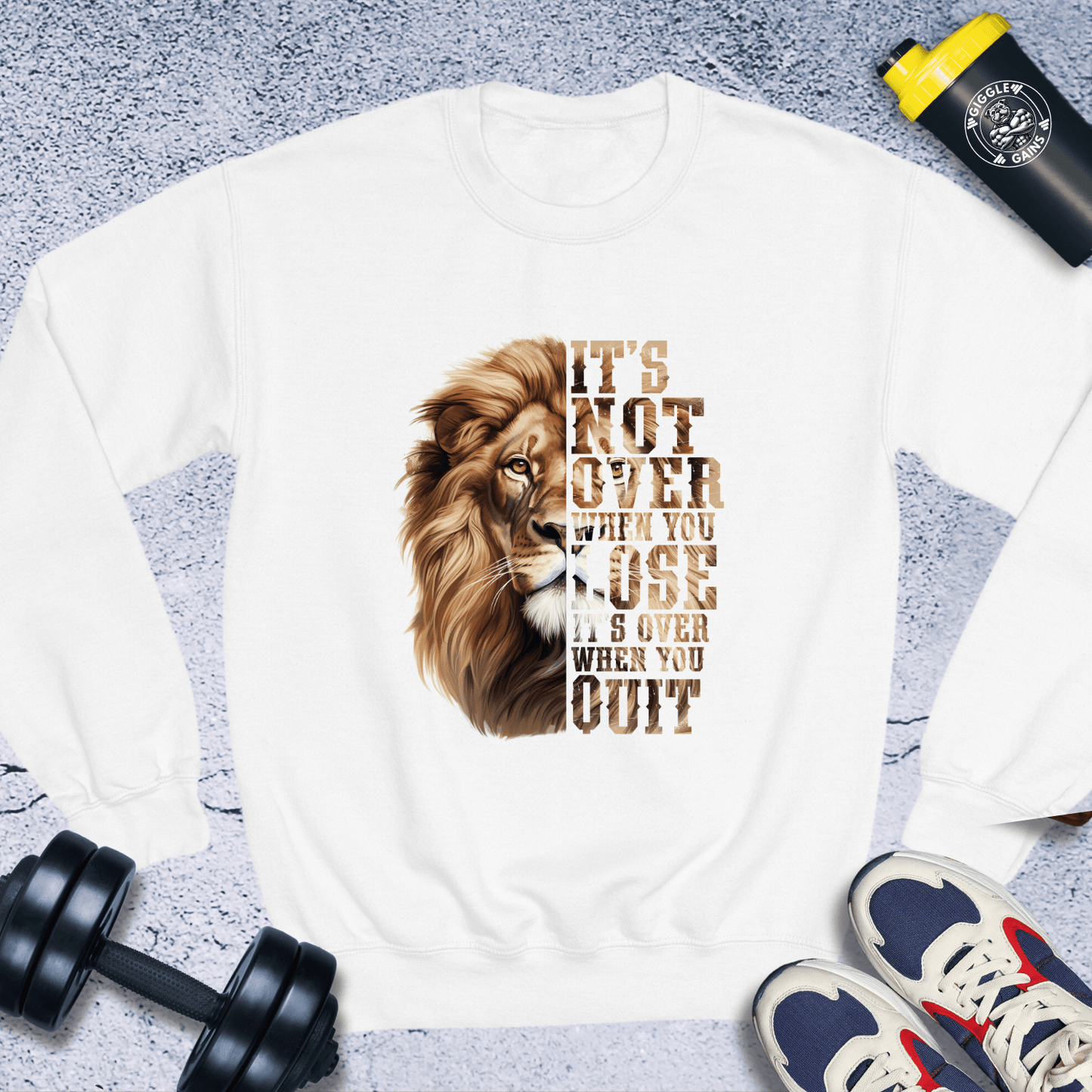 Sweatshirt White / S It's Not Over Crewneck