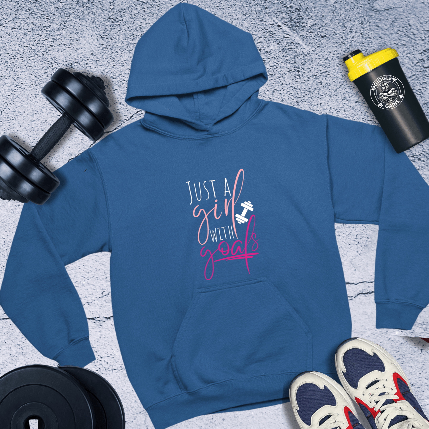 Hoodie Royal / S Just A Girl With Goals Hoodie