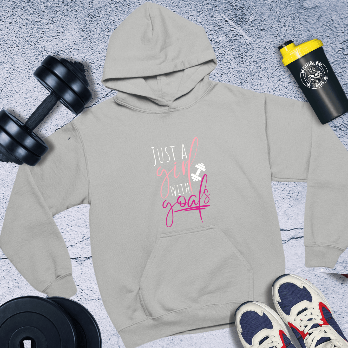 Hoodie Sport Grey / S Just A Girl With Goals Hoodie