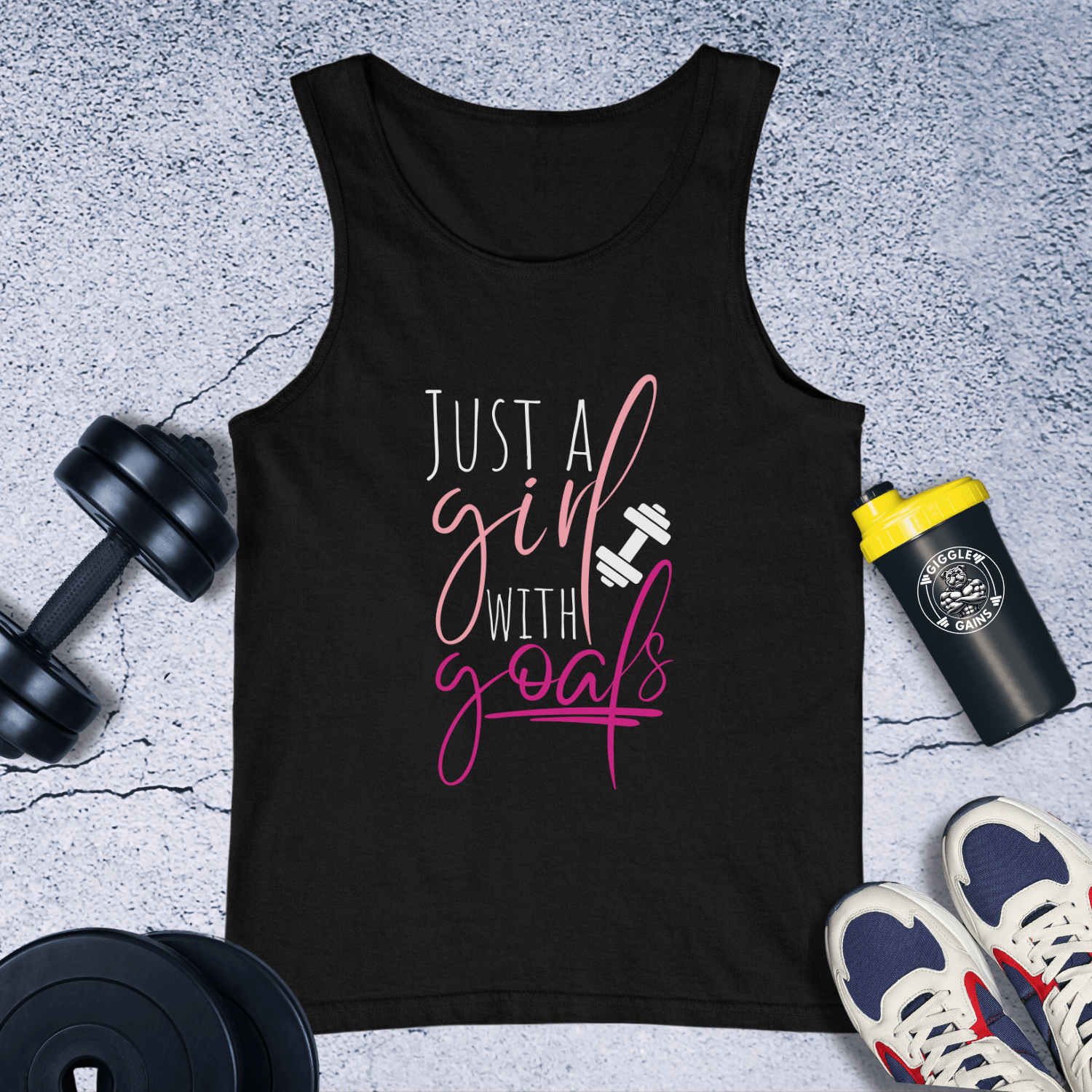 Tank Top Black / XS Just A Girl With Goals Tank Top