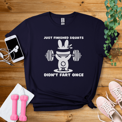 T-Shirt Navy / S Just Finished Squats T-Shirt