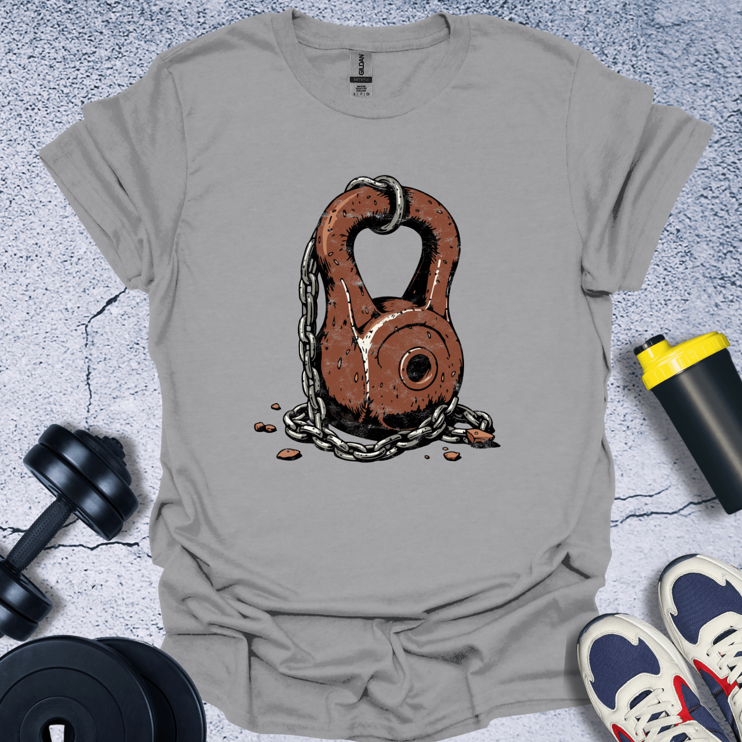 T-Shirt Kettlebell With Chain T-Shirt