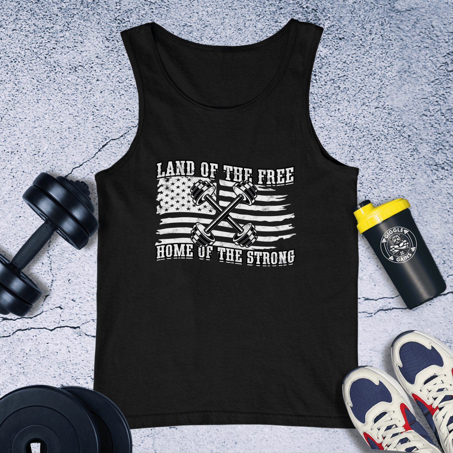 Tank Top Black / XS Land Of The Free Tank Top