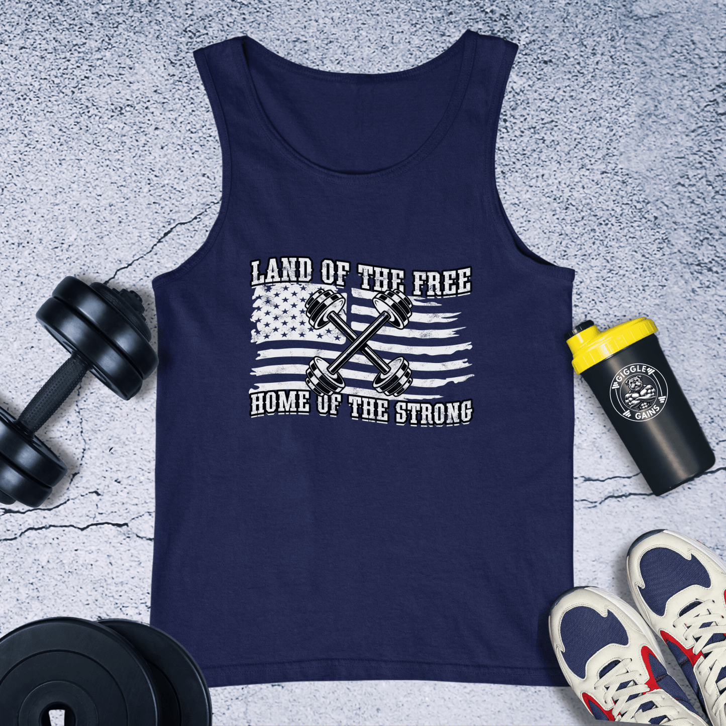 Tank Top Navy / XS Land Of The Free Tank Top