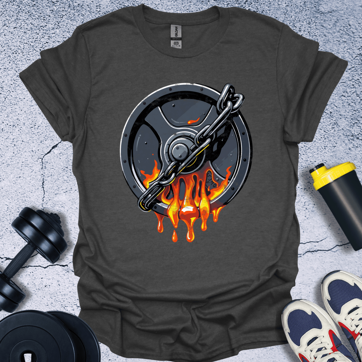 T-Shirt Dark Heather / S Lava Bumper Plate T-Shirt