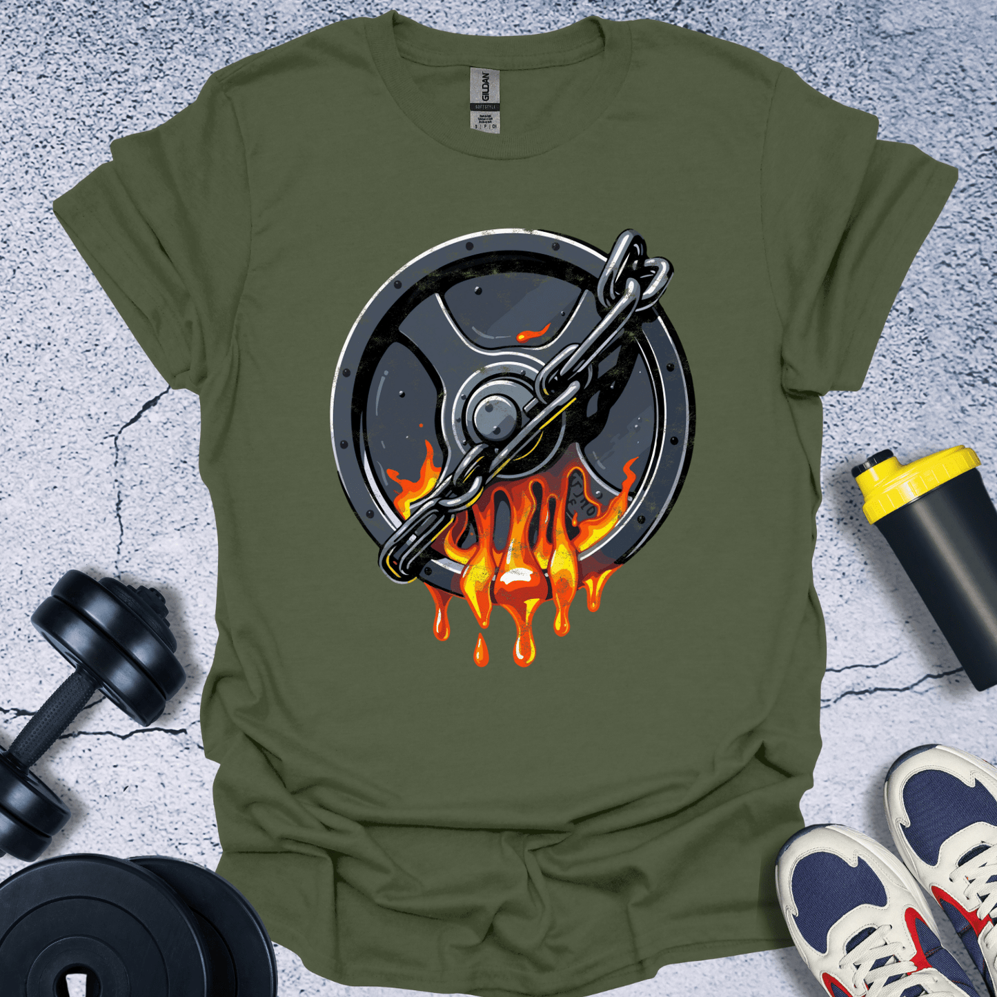 T-Shirt Military Green / S Lava Bumper Plate T-Shirt