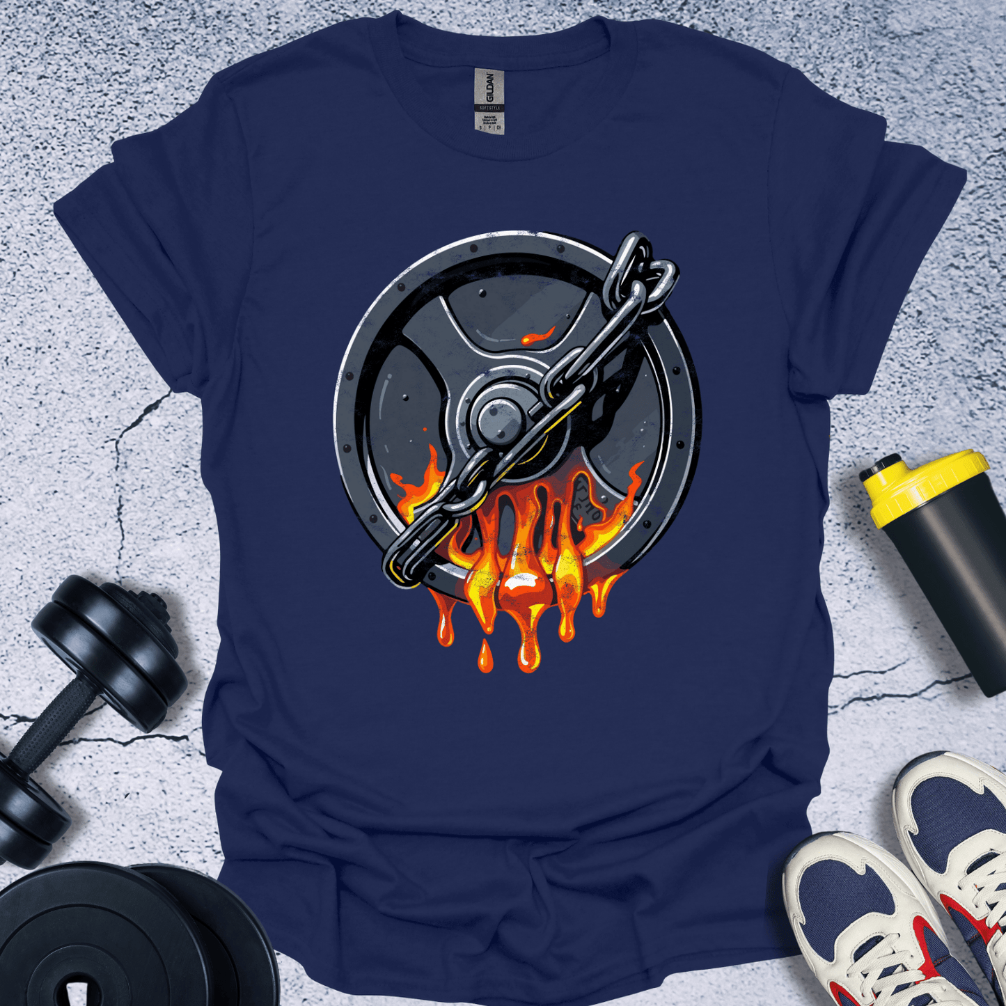 T-Shirt Navy / S Lava Bumper Plate T-Shirt