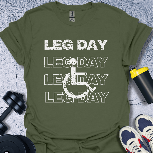 T-Shirt Military Green / S Leg Day T-Shirt